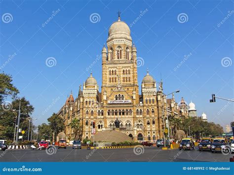 municipal corporation building  mumbai india editorial photography