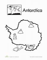 Antarctica Continents Continent Oceans Geography Designlooter sketch template