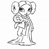 Leia Princess Coloring Pages Cute Printable Amazing Cartoon sketch template