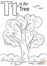 Letter Coloring Tree Pages Preschool Printable Crafts Alphabet Worksheets Color Sheets Kids Letters Words Preschoolers Drawing Supercoloring Pre Animals Heart sketch template