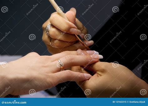 professional manicure stock image image  fingernail