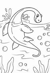 Ness Loch Nessie sketch template