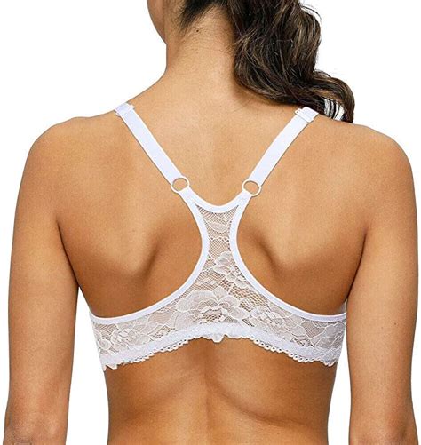 plusexy front closure push up racerback underwire support thick padded