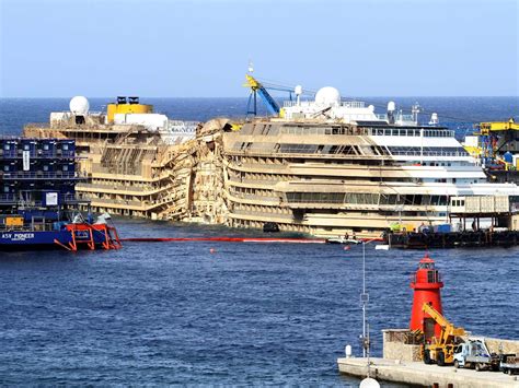 time lapse video   costa concordia  righted ncpr news