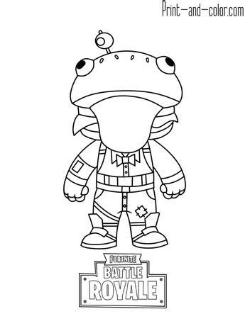 fortnite battle royale coloring page beef boss coloring books animal