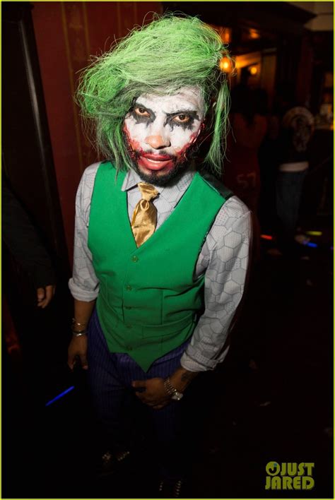 Miguel Looks Super Scary As The Joker At Just Jareds Halloween Party