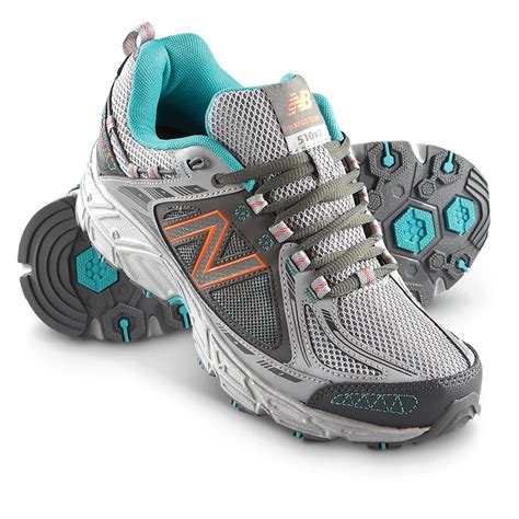 womens  balance trail running shoes gray teal  running shoes sneakers