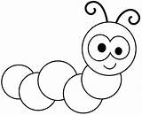 Caterpillar Saves Ladybug sketch template