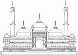 Mezquita Mosque Edificios Mosquee sketch template