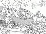 Coloring Pages Kids Choose Board Mountains sketch template