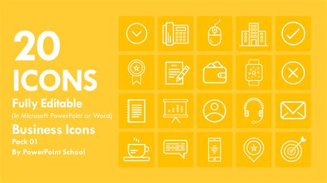 business icons  powerpoint pack  powerpoint school