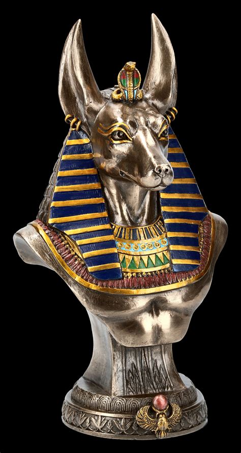 anubis bust egyptian god  death rituals wwwfiguren shopde
