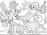 Rudolph Gcssi Reindeer Sleigh sketch template