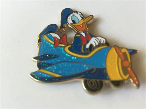 pin  hkdl character plane mystery tin collection donald disney pins trading disney