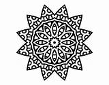 Mandala Star Coloring Tattoos Flower Pattern Healing Doodle Mandalas Coloringcrew Transparent Print Book Clipart sketch template
