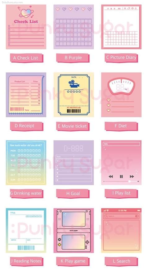 memo pad 12types colorful notepad writing paper memo pad korean