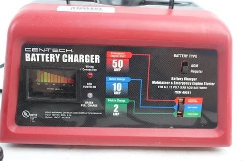 cen tech battery charger property room