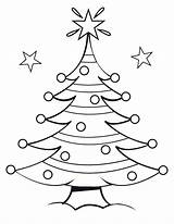 Christmas Tree Coloring Cute Pages Color Getcolorings Trees sketch template