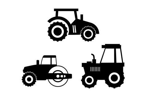 tractor silhouettes