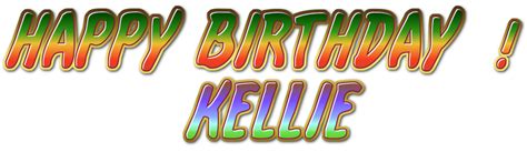happy birthday kellie logo  logo maker