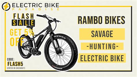 rambo savage  fat tire electric hunting bike   model review  electric bike