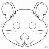 Mask Coloring Rat Masks Pages Printable Animal Rats Supercoloring Drawing Categories sketch template