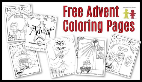 advent coloring pages  kids christmas printables
