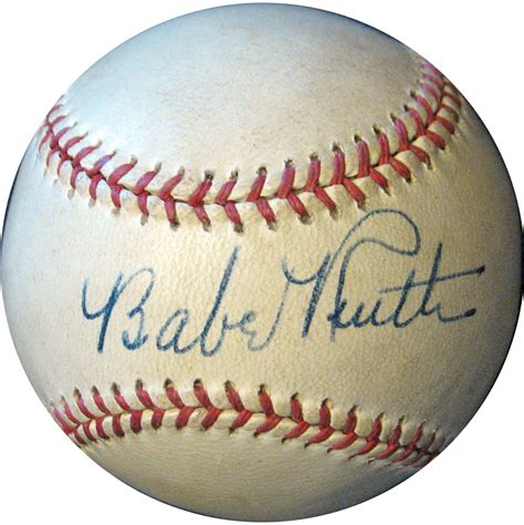 Lot Detail Gorgeous Babe Ruth Single Signed Baseball