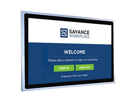 touch screen kiosk savance workplace