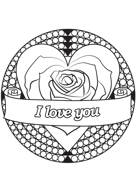 valentine  day  valentines day adult coloring pages