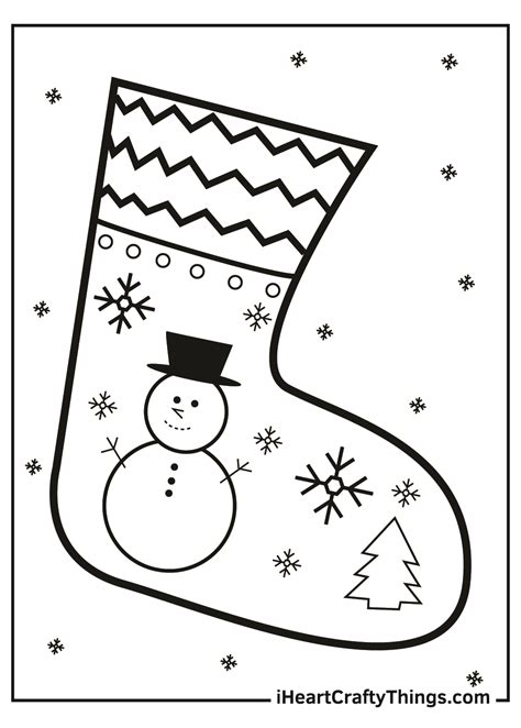 coloring pages  christmas stockings