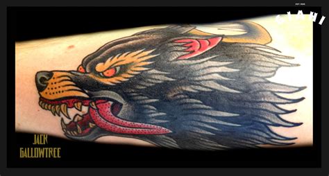 Growling Angry Wolf Tattoo By Jack Gallowtree Best