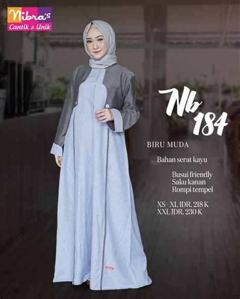 model baju gamis nibras terbaru ragam muslim