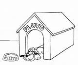 Pluto Colorear Pies Budzie Niche Kolorowanka Chien Niches Crafter Wydrukuj Malowankę Coloriages Visiter Drukowanka sketch template