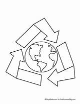 Earth Recycle Globe Arrows Scraps Hugs sketch template