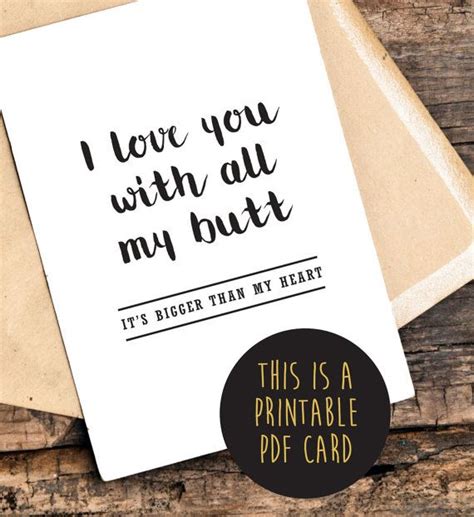 funny love you card funny anniversary card by thelittlepiper birthday