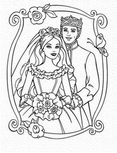 barbie wedding coloring pages printable kids colouring pages