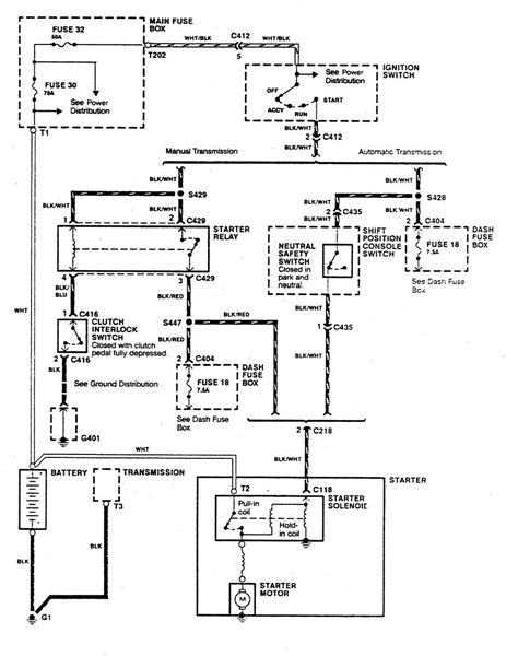 acura integra  wiring diagrams starting carknowledgeinfo