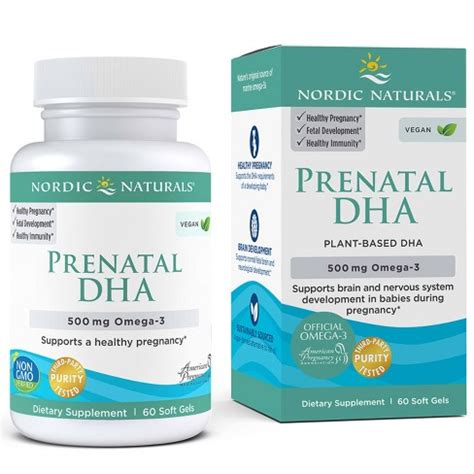 nordic naturals vegan prenatal dha softgels ct target