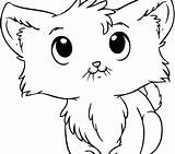 Cute Coloring Cat Pages Kitten Kittens Small Print Getcolorings Cats Color Printable sketch template