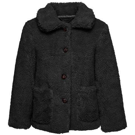 teddy jas zwart jassen jas zwarte jassen winterjassen