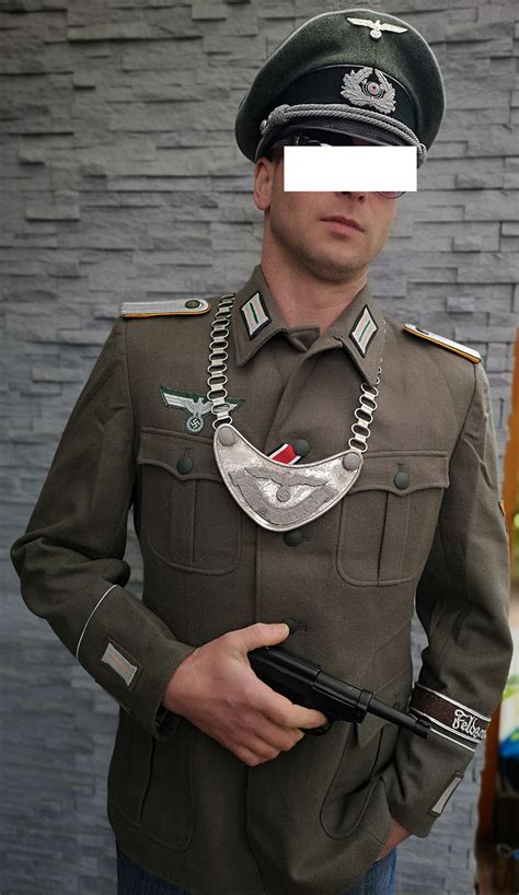 uniform feldgendarmerie leutnant der wehrmacht helm fabrik