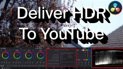 deliver hdr  youtube  davinci resolve hlg edition youtube