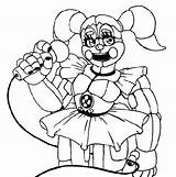 Fnaf Circus Ballora Five K5worksheets Colorear sketch template