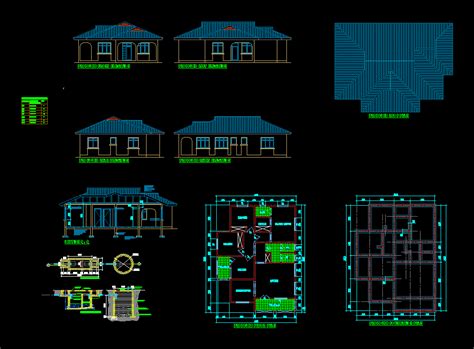 autocad  house plan drawing