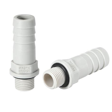 pvc barb hose fittings connector adapter mm   barbed  npt