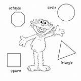 Coloring Shapes Pages 3d Shape Octagon Printable Square Sesame Street Preschool Colouring Sheets Getcolorings Kids Color Print Worksheets Sproutonline sketch template