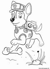 Chase Patrol Coloring Pages Paw Jumping Printable sketch template