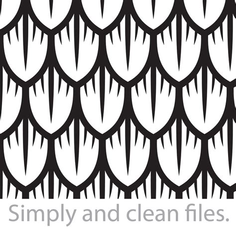 dragon scales seamless pattern cut files  cricut clip art