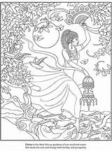 Coloring Pages Goddess African Adult Water Fresh Color Adults Oshun Printable Goddesses Coloriage Africa Print Getdrawings Getcolorings Book Eau Adulte sketch template